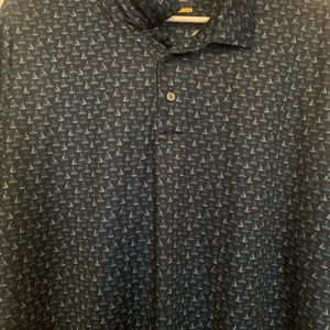 Jack Nicklaus blue boat golf polo. 2x